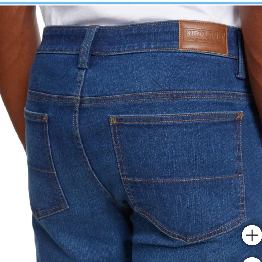 Kirkland Signature Blue Straight Jeans Classic Denim - Picture 7 of 10